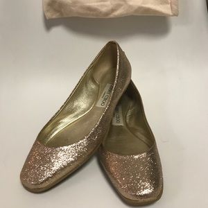 Jimmy Choo Sparkly Flats